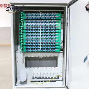 CHNSMILE OEM Custom 144-Port Optical Distribution Frame (ODF) Fiber Cross-Connect <b>Cabinet</b> with Stainless Steel IP65 Protection - Product Image 3