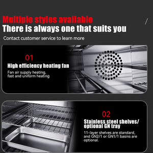 Carro calentador de alimentos <span class=keywords><strong>Catering</strong></span> Buffet eléctrico Calentador de alimentos Equipo de <span class=keywords><strong>Catering</strong></span> Carro de entrega de banquetes Nueva puerta de vidrio de acero inoxidable - Product Image 3