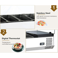 Bain-Marie Électrique Commercial de Comptoir en Acier Inoxydable pour Buffet, Fast-Food et Restaurant – Chauffe-Plats Professionnel