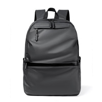 Sac à dos à fermeture éclair imperméable à la mode simple Étudiants d'affaires Loisirs Sac d'ordinateur à la mode