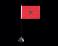 Drapeaux de bureau en polyester personnalisés du Mali, drapeau de table pour la décoration de table