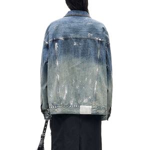 Chaquetas Vaqueras Personalizadas con Lavado Desgastado para Mujer, Algodón de Alta Calidad, Estilo Boyfriend Vintage, Abrigo para Mujer - Product Image 4