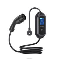 Modèle de prise UK DX pour chargeur EV portable 3,5 kW 7 kW 8/10/13A/16A/32A Câble de charge de 5 m pour 230-250 V Nouveau IP65