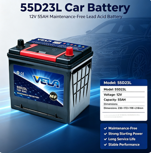 Batería de <span class=keywords><strong>Coche</strong></span> JIS Estándar 12V 55Ah 55D23L/R de Alto Rendimiento, Libre de Mantenimiento, de Plomo-Ácido para Arranque Automotriz - Product Image 4
