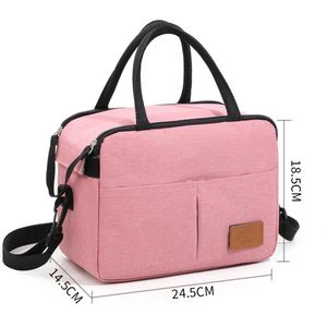 Sac à déjeuner isotherme en tissu Oxford couleur unie 15L, idéal pour les employés de bureau - Vente chaude - Product Image 5