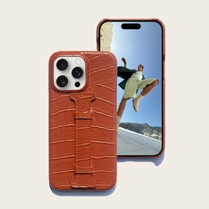 Luxus Krokodil leder Handy hülle für Apple iPhone Inklusive Armband-Handy hüllen für Plus 13 Pro XR - Product Image 3