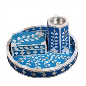 Quemador de Incienso Árabe Bakhoor, Porta Incienso Hecho a Mano con Incrustaciones de Madreperla de Lujo, con Juego Completo de Accesorios para Uso Espiritual y Aromático - Product Image 1