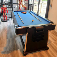 Table de jeu multifonctionnelle 2024, table de billard de 7 pieds, table de jeu d'explosion, usage domestique et commercial