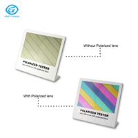 Carte Test Polarisée Papier Lunettes Verres Tester Support Affichage Accessoires Pour Magasin Optique Promotion Vente Directe Us