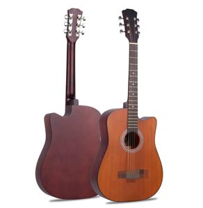 <span class=keywords><strong>Guitare</strong></span> acoustique pour débutants 38 pouces - <span class=keywords><strong>Facile</strong></span> <span class=keywords><strong>à</strong></span> <span class=keywords><strong>jouer</strong></span>, portable, durable, en bois de tilleul, avec logo personnalisé (GT021405) - Product Image 1