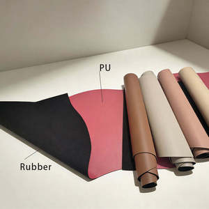 Tapete de Yoga Ecológico de 5mm de Grosor, Ovalado, de PU y Caucho Natural, Antideslizante, con Logotipo Personalizado, Vegano, para Pilates y Estudio de Yoga - Product Image 3