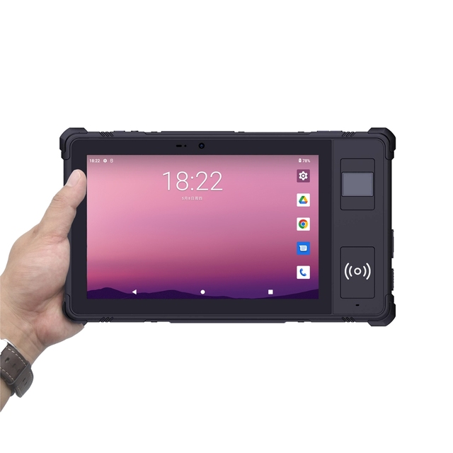 Industrial Tablet With NFC Biometric Authentication GPS GLONASS Navigation for Field Service Survey and Mapping Tasks