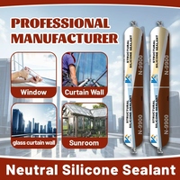 Scellant silicone neutre haute qualité résistant aux UV et aux intempéries pour mur rideau 9900, mastic flexible pour joints, construction et emballage domestique