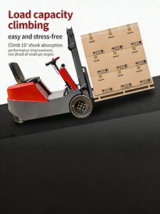 Carretilla elevadora eléctrica de bajo precio, elevador de batería seca, 3M-7m, carretilla elevadora de tres ruedas, capacidad de 1 tonelada, longitud de horquilla de 1070mm, ancho de horquilla de 122mm - Product Image 3