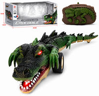 Voiture télécommandée EPT Crocodile 24G RC, jouet de cascades avec virages à 360 degrés, glissements et lumières LED pour enfants
