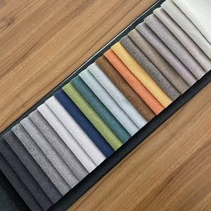 100% Polyester 300GSM Micro Fiber Velvet Flame Retardant <strong>Linen</strong> Like Fabric for Sofa Blanket Car Curtain - Product Image 3