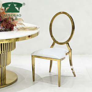 Gold Stainless Steel Frame clear Acrylic <b>Back</b> Fancy Banquet Wedding Chair Wedding - Product Image 1