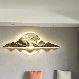 Cuadro de Luz LED Metálico 3D, Mural de Lujo Dorado de Naturaleza Muerta, Impresión UV Acrílica de Alta Definición, Pintura Decorativa de Cristal - Product Image 5