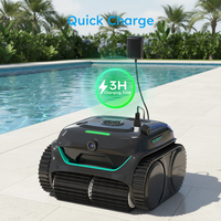 Robot Pembersih Kolam Renang Nirkabel Ramah Lingkungan - Vakum Otomatis Pintar Isi Ulang Cepat Pengisian Daya Efisiensi Tinggi