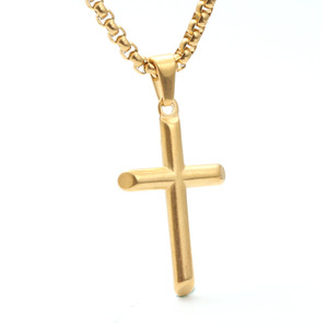 <b>Cross</b> Pendant Necklace Zinc Alloy Unisex Gift Jewelry - Product Image 1