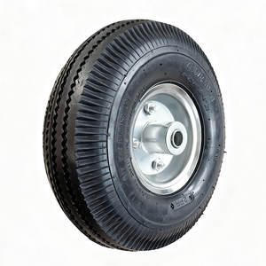 Roues pneumatiques de chariot de camion à main 10 pouces 4.10/3.50-4 roues roues gonflables de pneu de chariot en caoutchouc - Product Image 6