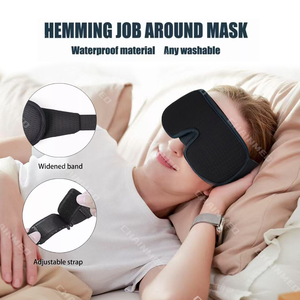 Masque de sommeil unisexe en mousse à mémoire de forme 3D CM Healthcare Supply, 100 % occultant, respirant, doux, avec sangle réglable, pour la maison et les voyages - Product Image 3