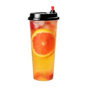 Tea Cup Cup Eco Friendly 700ml 24oz Disposable Injection Plastic Milk Tea | Bubble Tea Cup Juice Cup