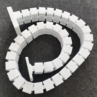 Plateau de rangement pour câbles de bureau blanc durable, réglable en hauteur, accessoires pour poste de travail debout, chemin de câbles en ABS pour protection de la colonne vertébrale