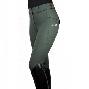 Pantalons <span class=keywords><strong>d</strong></span>'équitation pour femmes personnalisés avec logo en métal silicone élastique et respirant, collants <span class=keywords><strong>d</strong></span>'équitation, culottes <span class=keywords><strong>d</strong></span>'équitation - Product Image 3