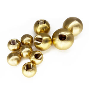 Твердый латунный шар с отверстием для резьбы 10 мм 12 мм 15 18 20 25 30 40 50 60 мм - Product Image 4