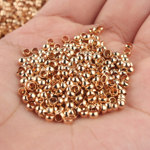 500 pièces/sac 2mm/2.5mm/3mm Cuivre Bouchon Entretoise <span class=keywords><strong>Perles</strong></span> <span class=keywords><strong>À</strong></span> Sertir En Métal Fin <span class=keywords><strong>Perles</strong></span> pour Bijoux De Bricolage - Product Image 6