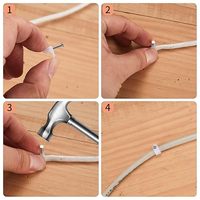 Kit d'assortiment de 375 attaches pour câbles, attaches de différentes tailles pour la fixation des fils, tailles et emballages personnalisables pour la vente en gros