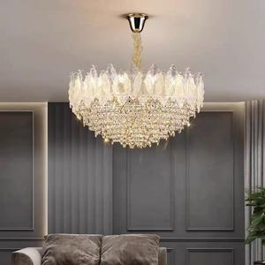 โคมไฟระย้าแก้วทรงกลม LED โคมไฟระย้าแก้วสำหรับวิลล่าร้านอาหาร - Product Image 6