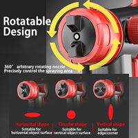Semprotan Cat Listrik Tanpa Kabel Bertekanan Tinggi Motor Tanpa Sikat DIY Kapasitas Wadah 8L Bertenaga Baterai untuk Dinding dan Mobil