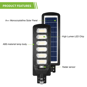AIXUAN Vente à Chaud Réverbère <span class=keywords><strong>Solaire</strong></span> ABS à Haute Efficacité Luminosité <span class=keywords><strong>Lampe</strong></span> Réverbère LED Pas Cher à Remise 50W 100W 150W 200W - Product Image 4