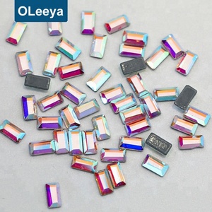 Strass thermocollants de haute qualité en cristal AB, forme goutte d'eau fantaisie, pierres thermocollantes à dos plat en forme de larme pour la décoration de robes - Product Image 4