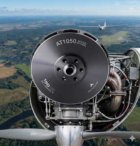 Motor AT1050 T-MOTOR 24S 150CC 8000W KV90 de eje largo para aeronaves VTOL de ala fija - Product Image 1