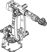 Bras robotisé industriel KUKA KR 640 R2800-2 à 6 axes, charge utile lourde de 640 kg, portée de 2800 mm