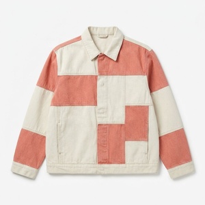 Veste en jean personnalisée pour homme avec patchs en denim rigide pour marques de style vintage – Vente en gros, marque privée, approvisionnement en vrac - Product Image 5