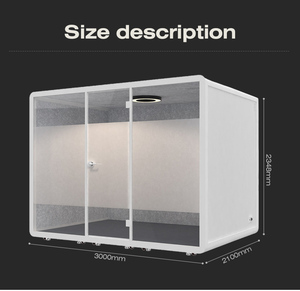 Cabinas Acústicas para Gimnasio, Módulos Insonorizados de Montaje Rápido, Cabinas de Oficina, Cabinas de Trabajo con Privacidad, Cabinas de Reuniones, Cabinas Insonorizadas - Product Image 6