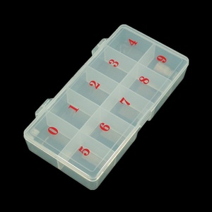 500 Pieces Clear Plastic Hand Shape Empty <b>Box</b> Custom Logo for Nail Art Manicure Jewelry <b>Storage</b> Nail Tips Beauty Accessories - Product Image 6
