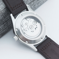 Montre de luxe de style pilote, mouvement automatique NH35, cristal saphir, étanche 10 bars, acier inoxydable, montre-bracelet pour homme, 36 mm, 39 mm