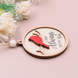CHA242CH1391 Ornamento Natalizio Personalizzato Stile Moderno Tagliato al Laser Stampato UV Largo 3 Pollici con Perline e Cordoncini 'I Am' - Product Image 4