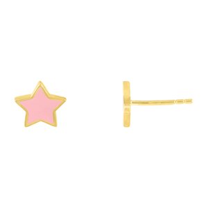 ZUOLA Venta al por Mayor <span class=keywords><strong>de</strong></span> Moda, Pendientes <span class=keywords><strong>de</strong></span> Plata 925 con Baño <span class=keywords><strong>de</strong></span> Oro <span class=keywords><strong>de</strong></span> 18k, Diseño <span class=keywords><strong>de</strong></span> Corazón y Estrella con Pintura al Óleo para Mujeres y Niñas - Product Image 4