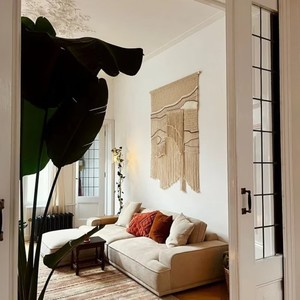 Nouvelle <span class=keywords><strong>Tapisserie</strong></span> Murale en Macramé Personnalisée 2025 Décoration Bohème Art Mural en <span class=keywords><strong>Fibre</strong></span> Macramé Abstrait Longue <span class=keywords><strong>Tapisserie</strong></span> pour la Décoration des Escaliers - Product Image 5