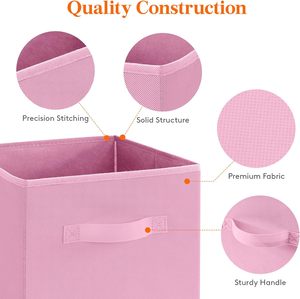 Thick Foldable <b>Storage</b> Box <b>Collapsible</b> Bin Cubes <b>Storage</b> Basket Toy Organizer <b>Boxes</b> With Sturdy Handle for Wardrobe - Product Image 3
