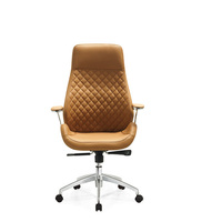 Chaise de bureau de direction de luxe moderne de haute qualité pour visiteurs de conférence en cuir de type traîneau