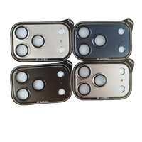 Anneau de protection d'objectif d'appareil photo en métal givré pour iPhone 17 Pro Max 17 Pro Air, film de protection d'objectif en verre trempé anti-rayures 9H