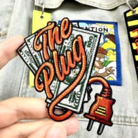 Vente en gros de haute qualité Dark Horse Deluxe Simpsons personnages patchs de broderie Logo personnalisé pour vêtements et chapeaux