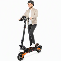 Trottinette électrique pliable 48V, 10 pouces, tout-terrain, trottinette électrique pour trajets quotidiens, batterie au lithium, adulte, deux roues, conduite urbaine